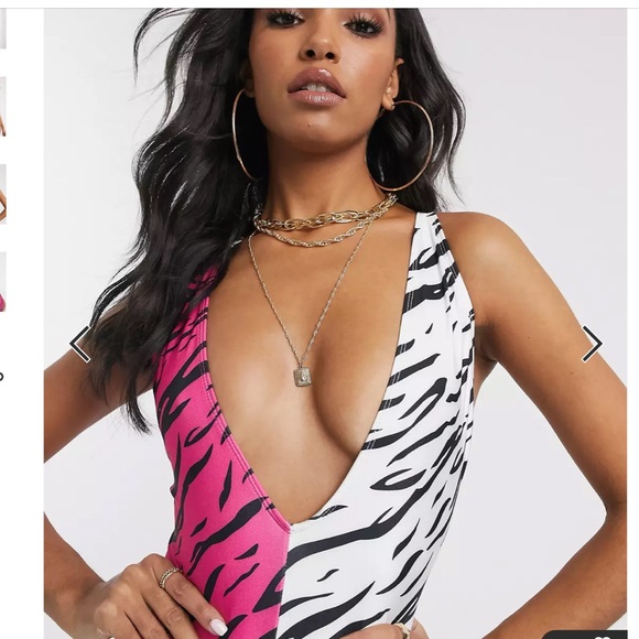 UNIQUE 21 zebra print bathing suit - Picture 3 of 5